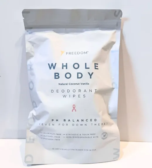 AO Freedom Whole Body Deodorant Wipes